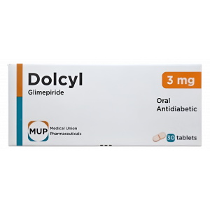 DOLCYL 3 MG ( GLIMEPIRIDE ) 30 TABLETS